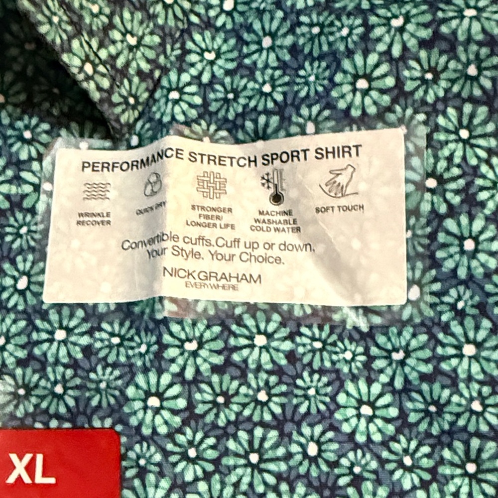 Men's Teal Short Sleeve Shirt - Picture 3 of 6